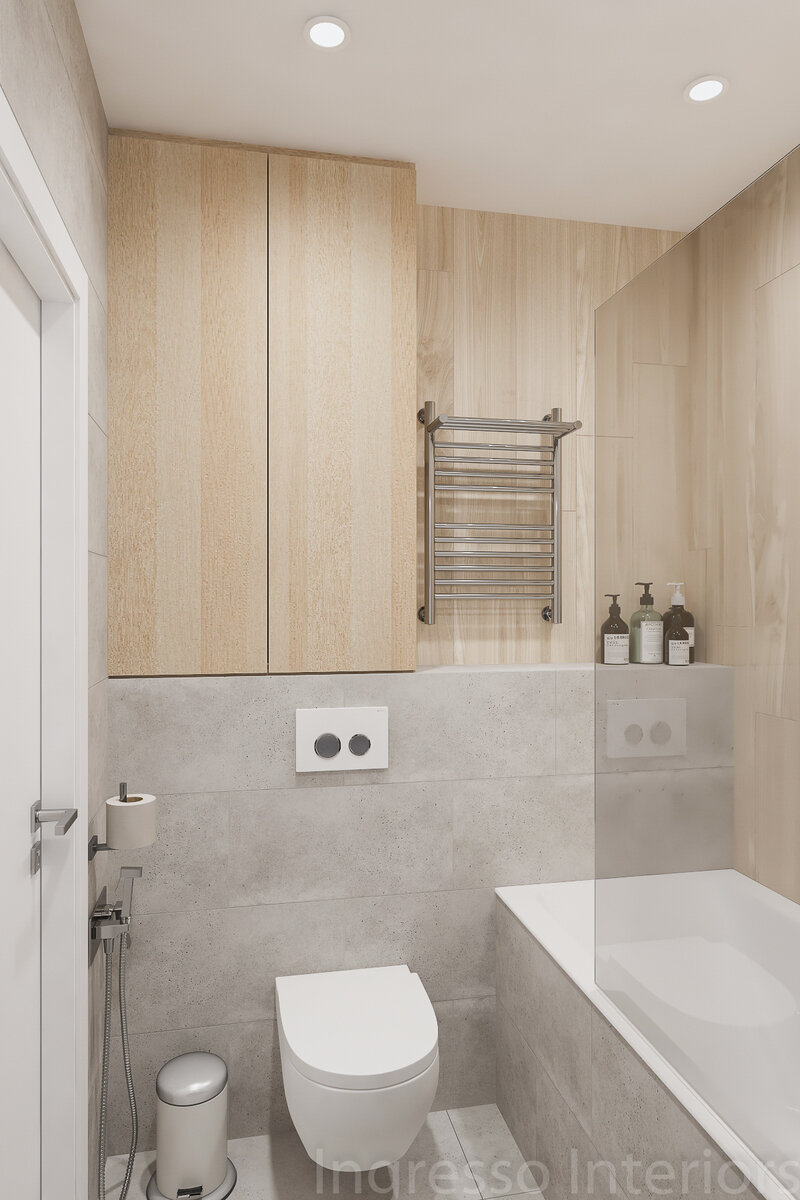 Ванная комната в 3.5 кв.м. в которой удалось реализовать все пожелания заказчика