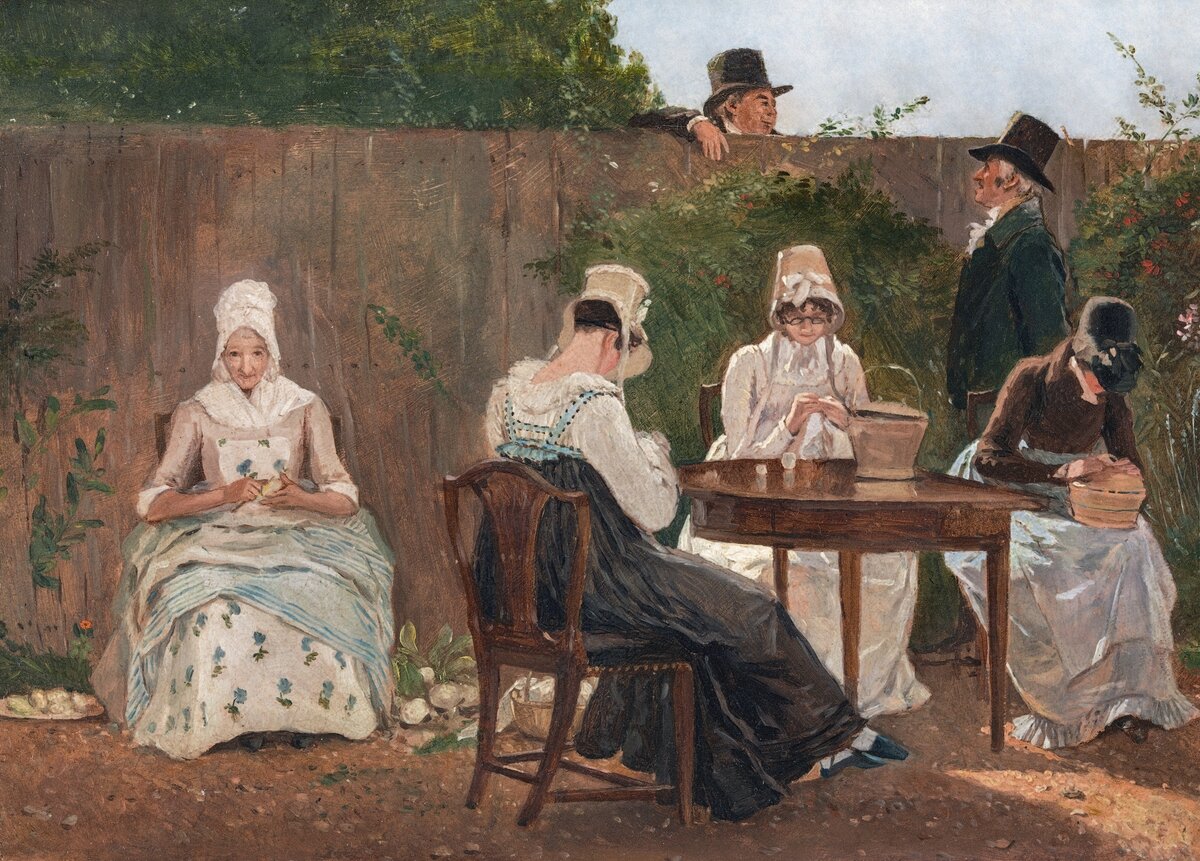 The Chalon Family in London (ca. 1800) painting in high resolution by Jacques–Laurent Agasse. Original from The Yale University Art Gallery. Digitally enhanced by rawpixel.