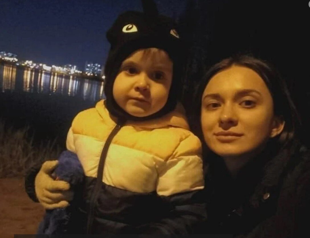    Любовь Гриценко и ее сын Сева