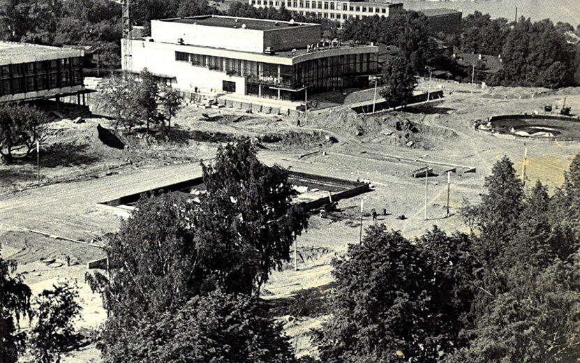  Строительство ЦУМа, примерно 1969-1970 годы. Фото: П. Катаев