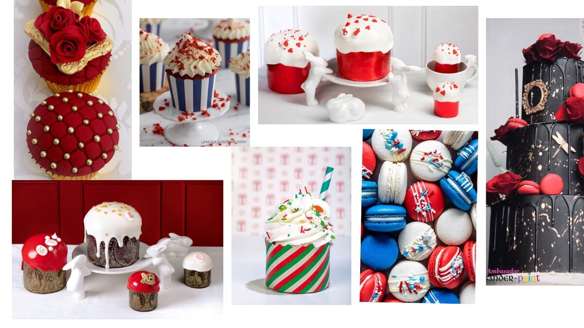 сочетания с красным