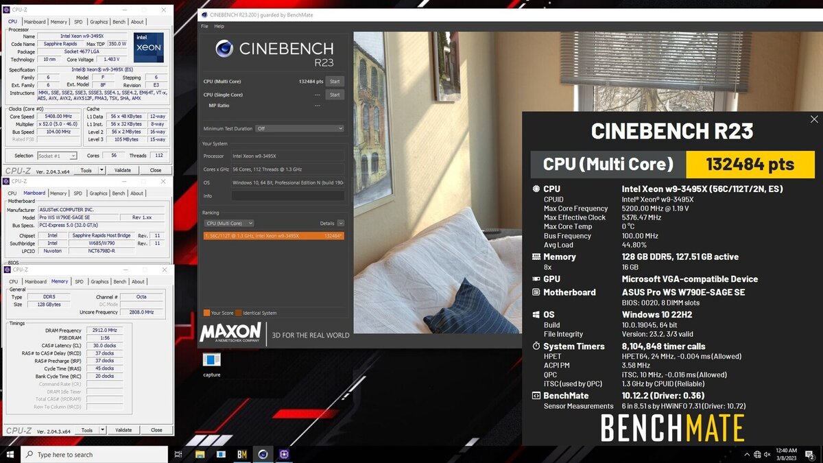    Intel Xeon W9-3495X «сожрал» 1,9 кВт мощности при разгоне [ВИДЕО]