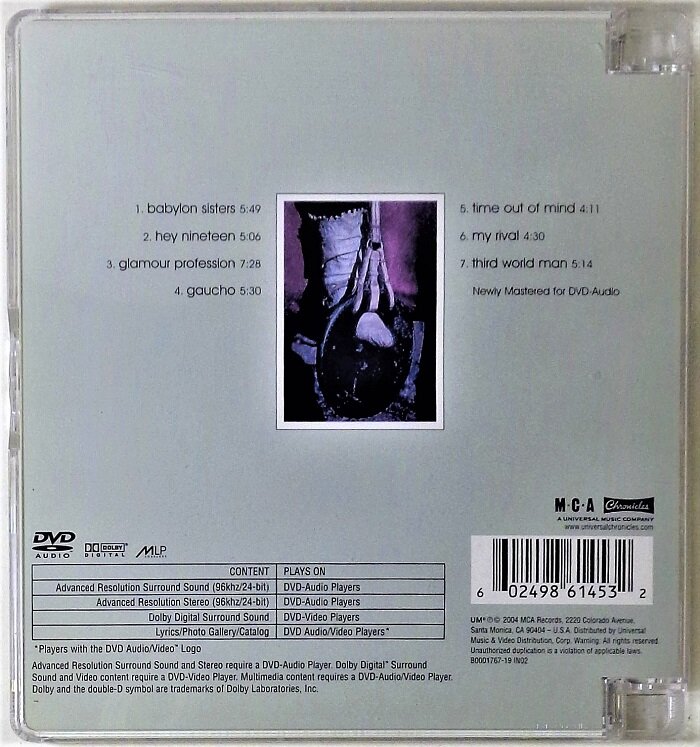 Steely Dan "Gaucho" DVD-Audio 5.1