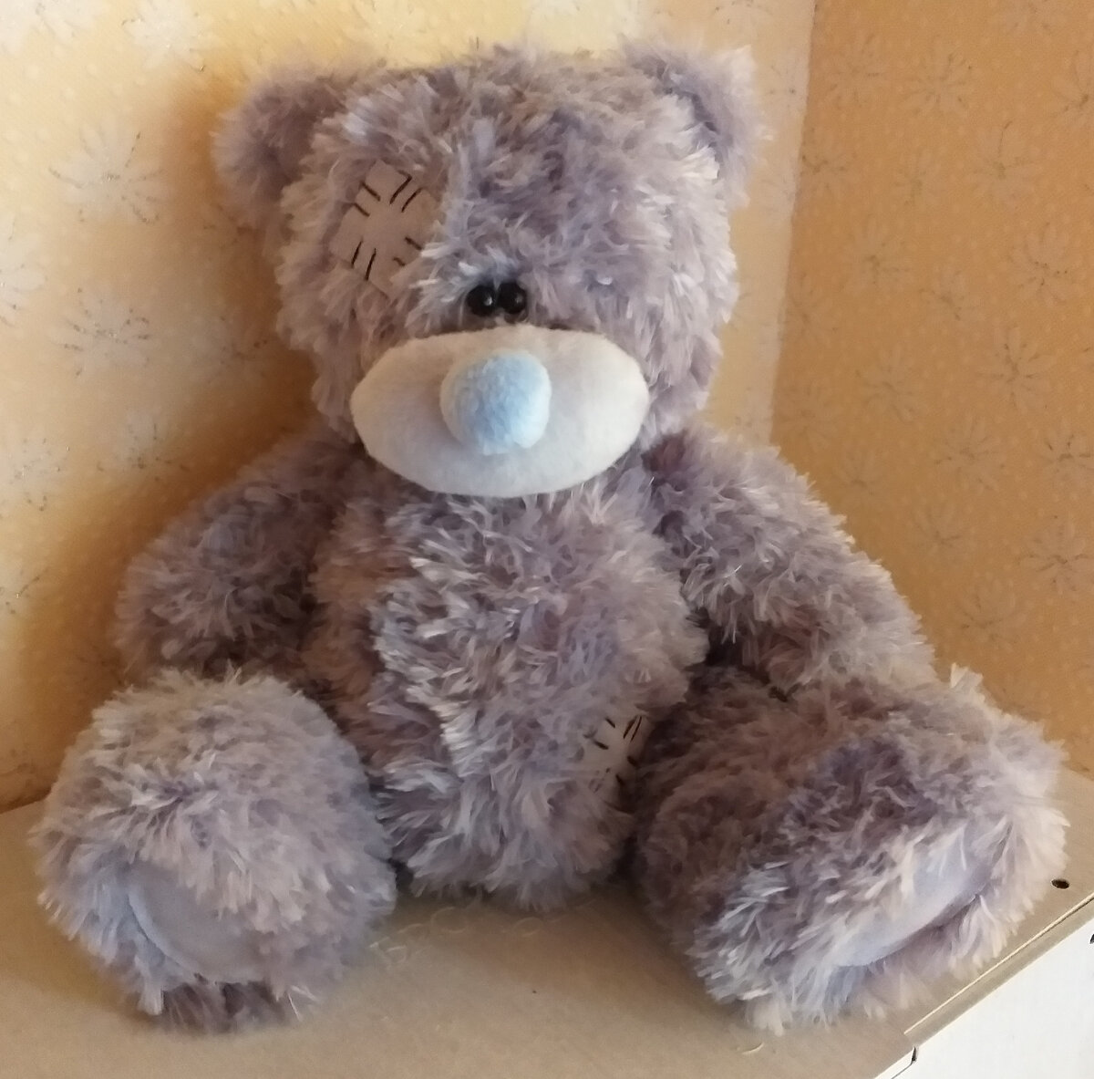 Мишка Teddy 71см (Серебристый мех)