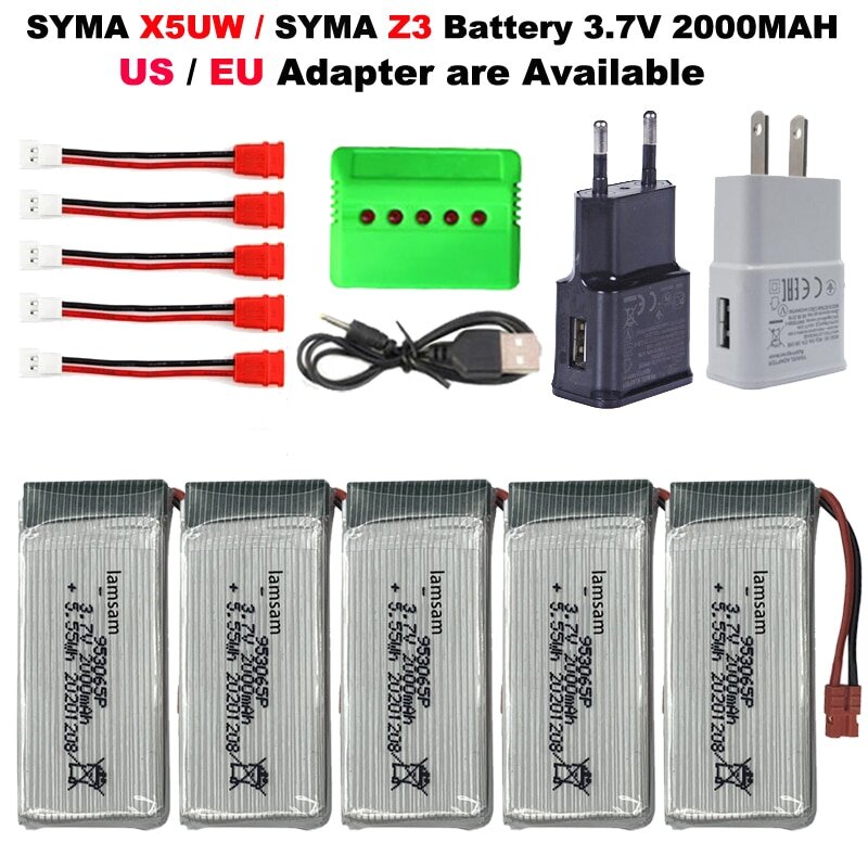 Syma x5uw аккумулятор
