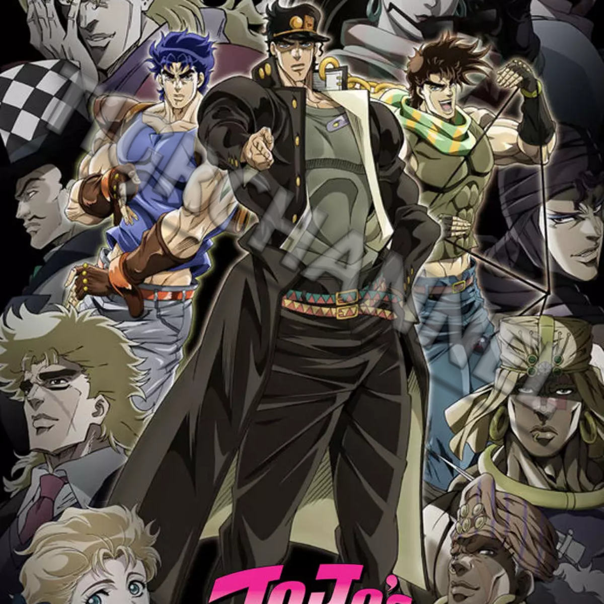 Первые персонажи из JoJo bizarre adventure