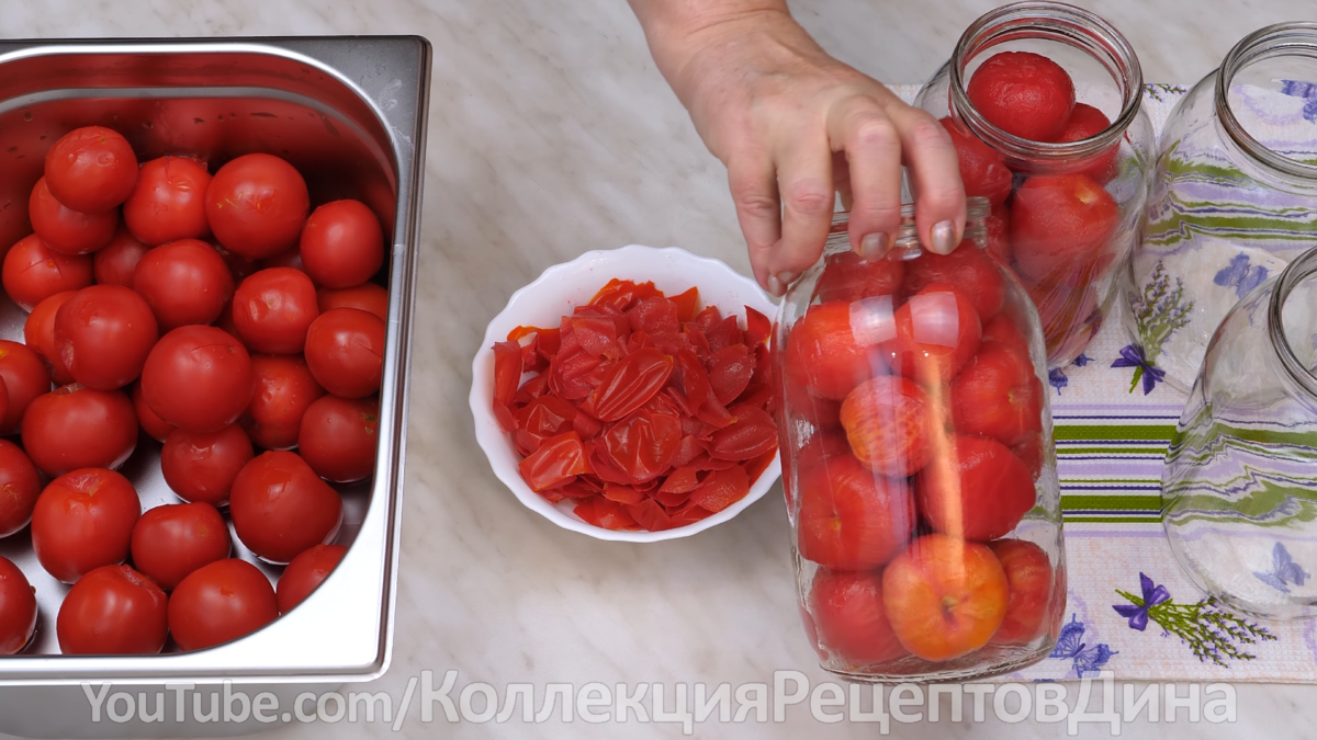 🍅Помидоры в собственном соку без заливки соком! Универсальная заготовка  томатов на зиму без уксуса! | Дина, Коллекция Рецептов | Дзен