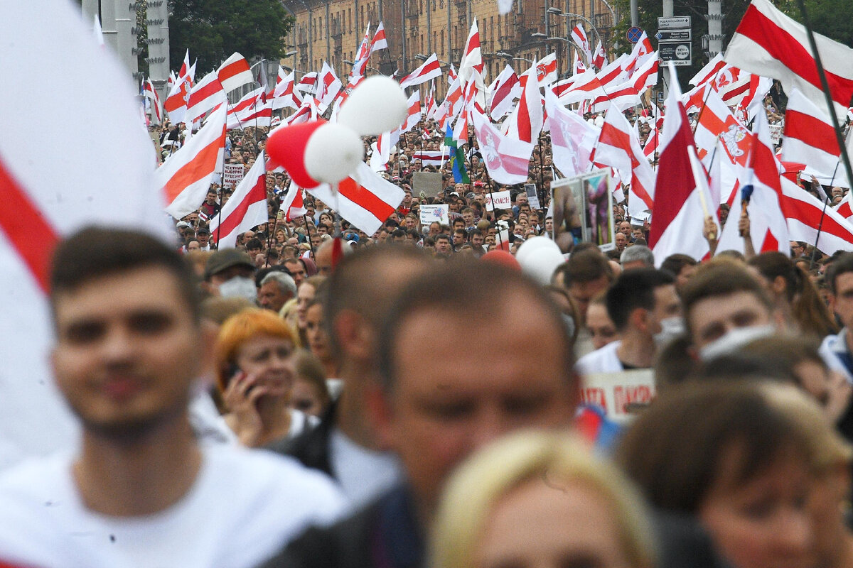 Участники акции протеста в Минске / © РИА Новости / Евгений Одиноков