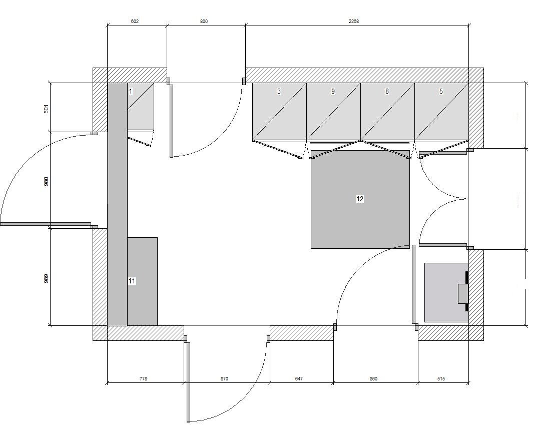 План коридора