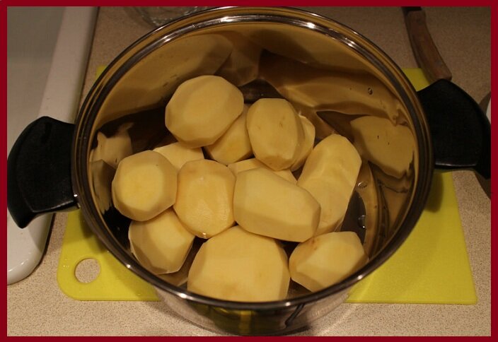 Очищенный картофель