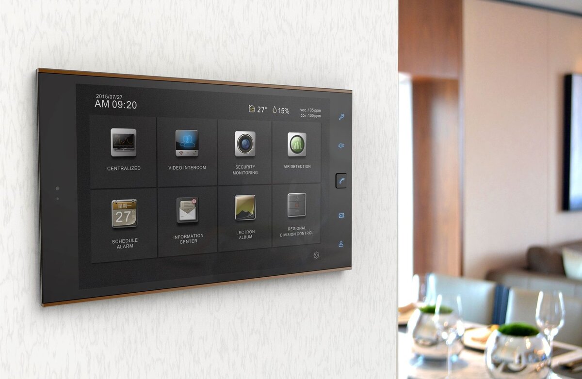 Система Умного дома впишется в любой интерьер, а провода останутся надежно скрытыми в специальных нишах и стенах