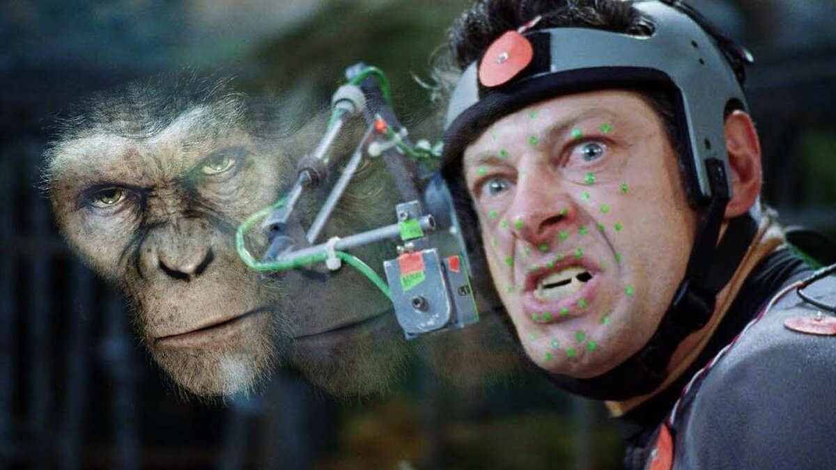 Кадр со съемок "Планета обезьян"