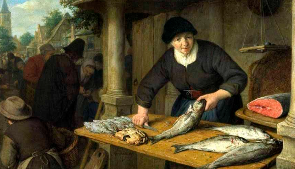 а селедочки-то нет на древнем голландском полотне...