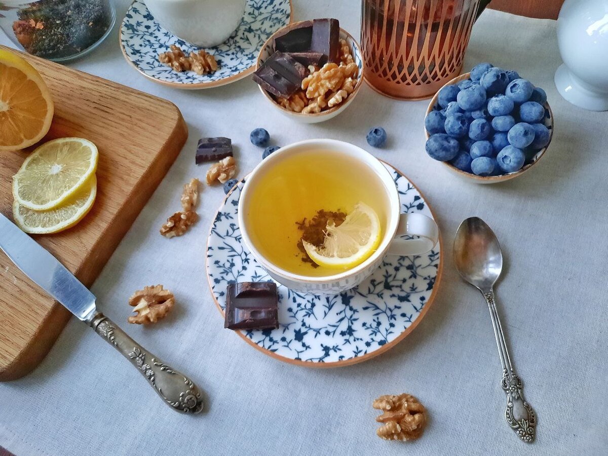 Прелестная чайная композиция от Инги. Спасибо за уют и эстетику, дорогая!