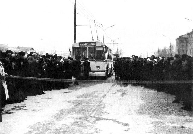 Первый троллейбус Рыбинска
