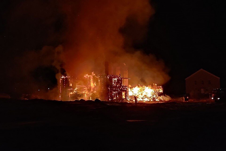     Ликвидацию пожара зафиксировали в 9.05 21 числа. Фото:vk.com/my_teriberka