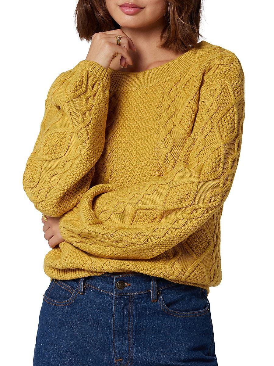 Желтый джемпер JOIE. Схема узора - Вязание спицами LenkomKnit