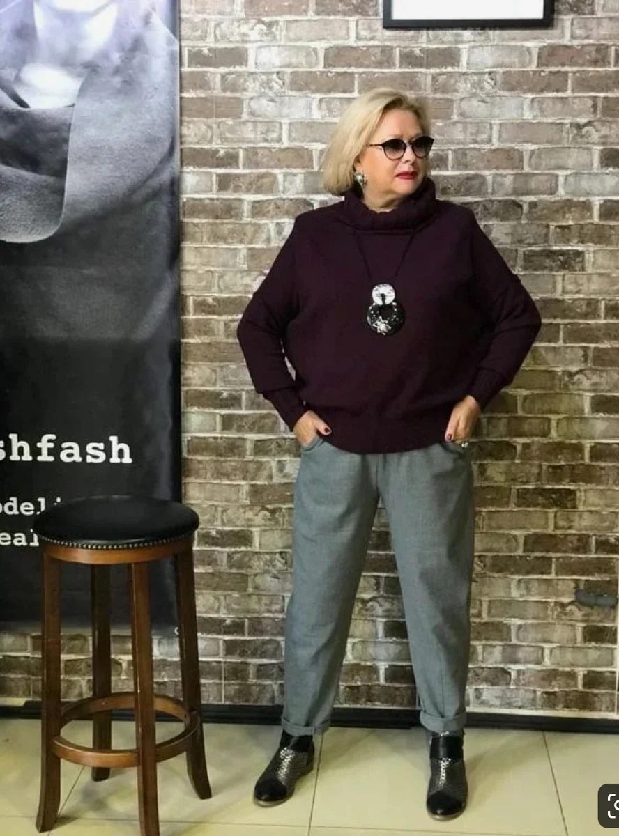Брюки для полных женщин 50+, которые будут стройнить. Идеи для ваших ...