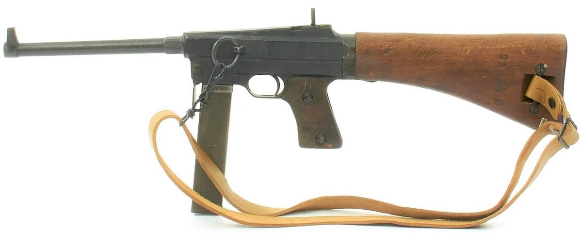 Пистолет-пулемет МАС-38. Вид слева.