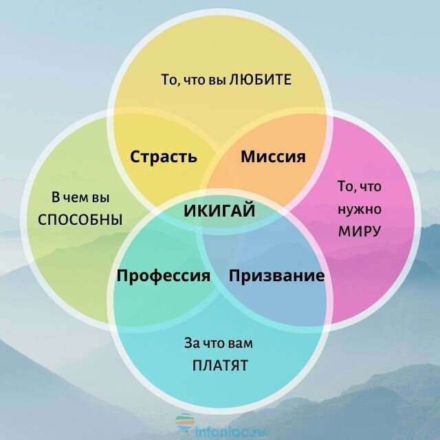 Так выглядит схема икигай