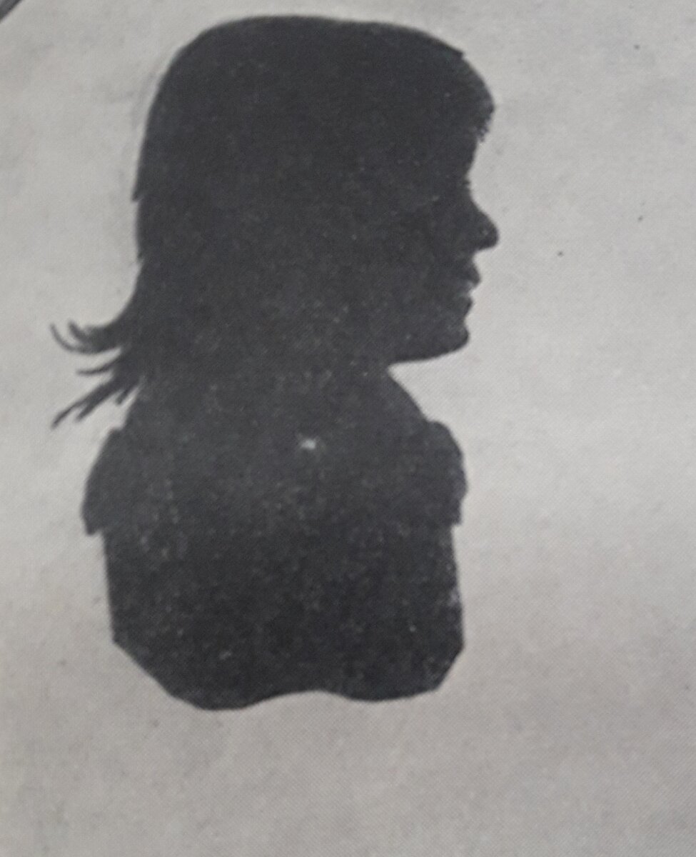 Мария Николаевна Толстая - Волконская. Силуэт из книги. 