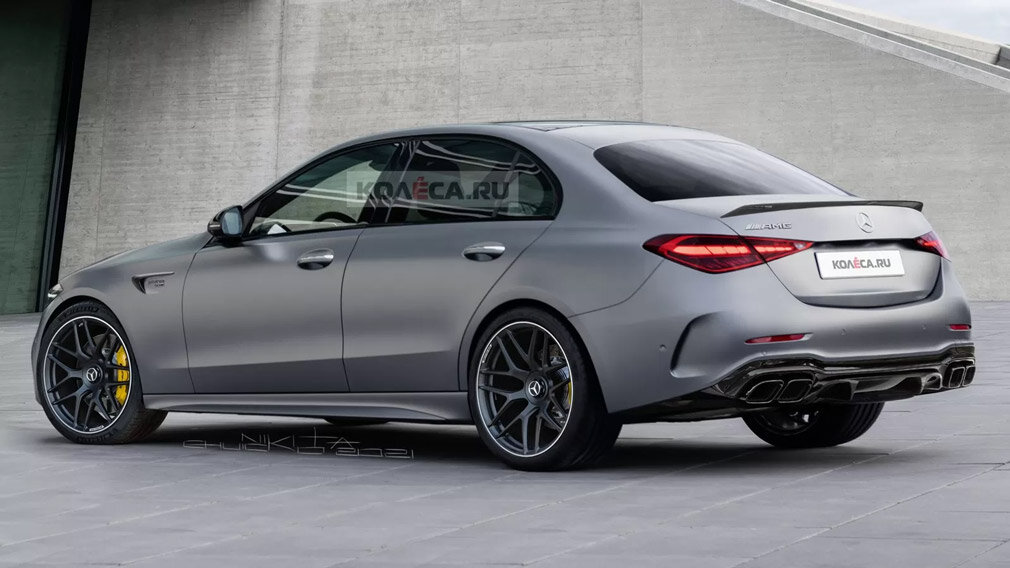 Рендер нового Mercedes-AMG С 63, фото: Колёса.ру