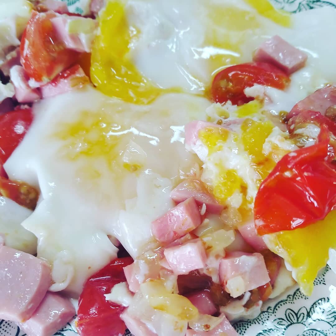 Яичница в казане!,))))