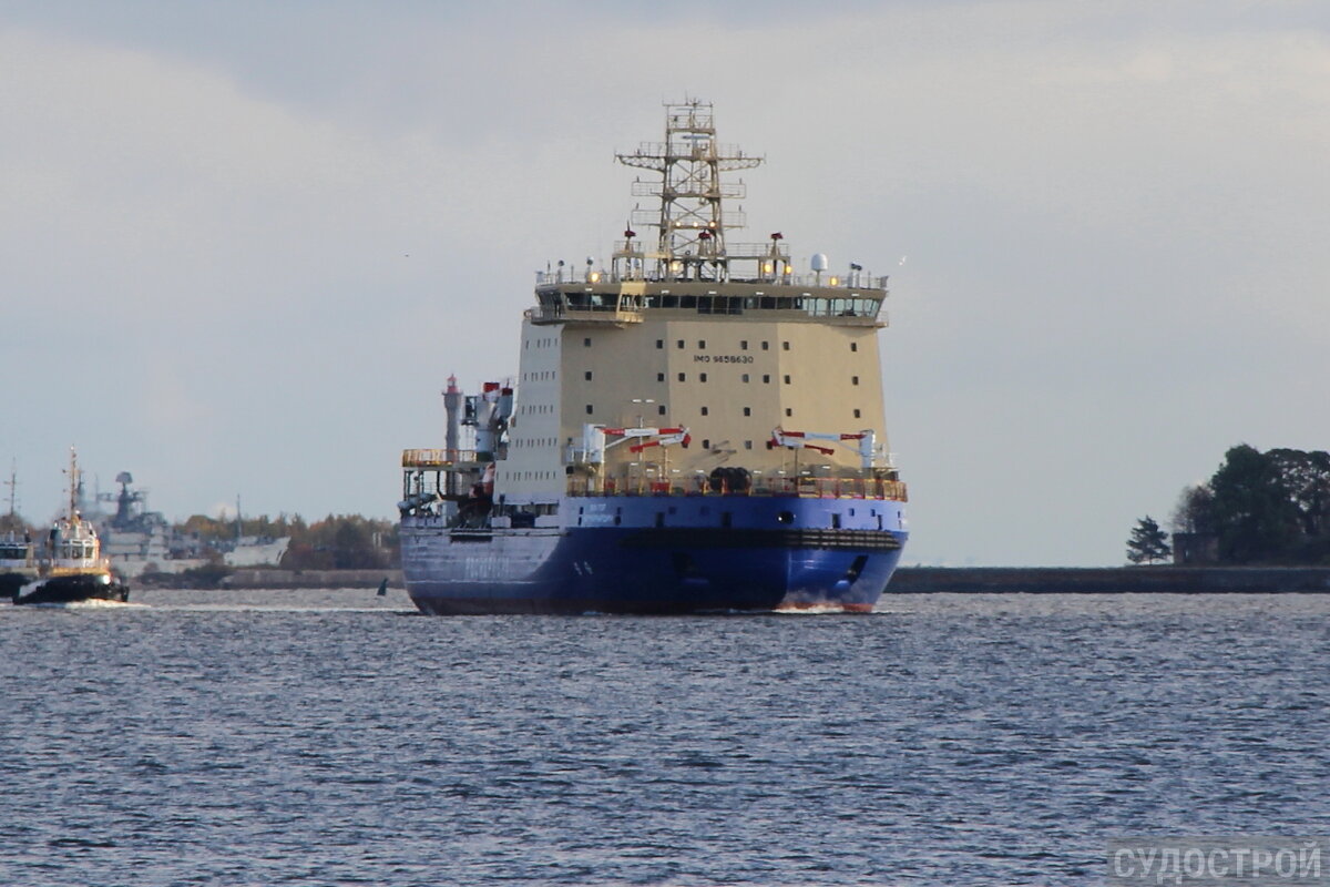 Дизель-электрический ледокол "Виктор Черномырдин" на ходовых испытаниях / Фото: Судострой