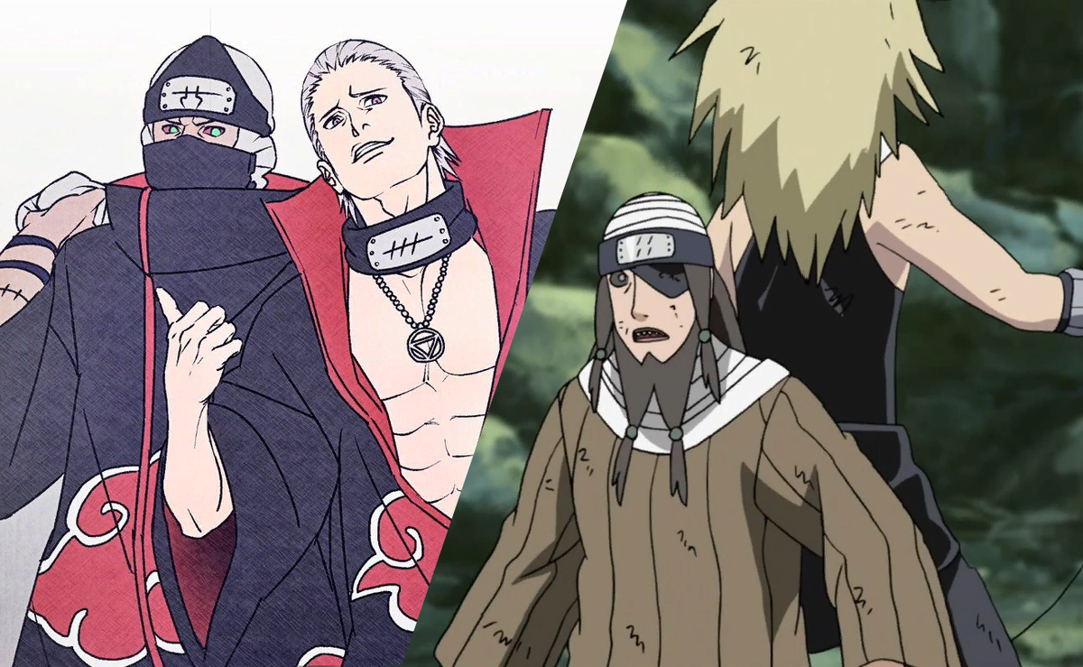 Члены "Акацуки" и "Семи Шиноби-мечников"