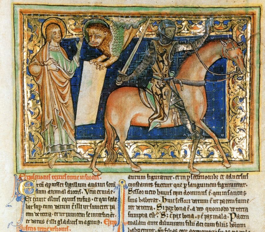 Миниатюра из Lambeth Apocalypse. Англия. XIII век