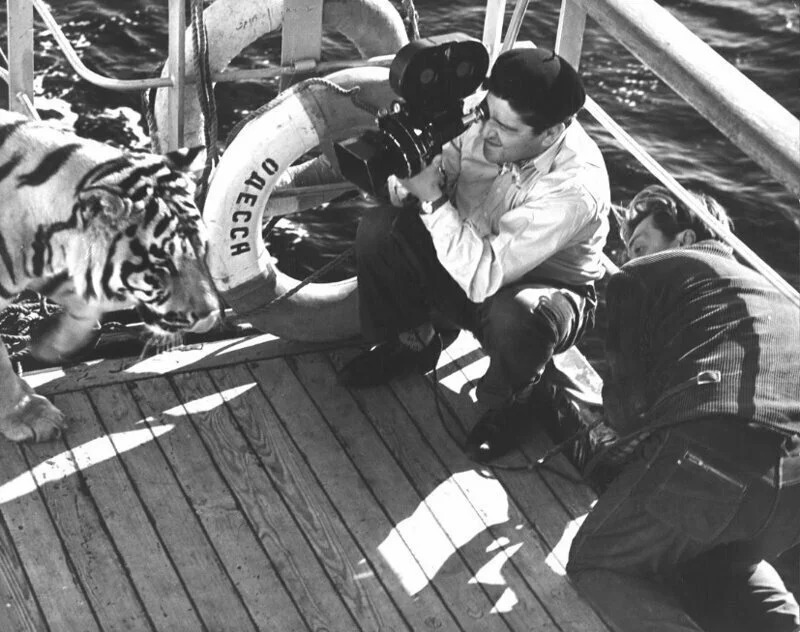 Процесс съемок фильма.