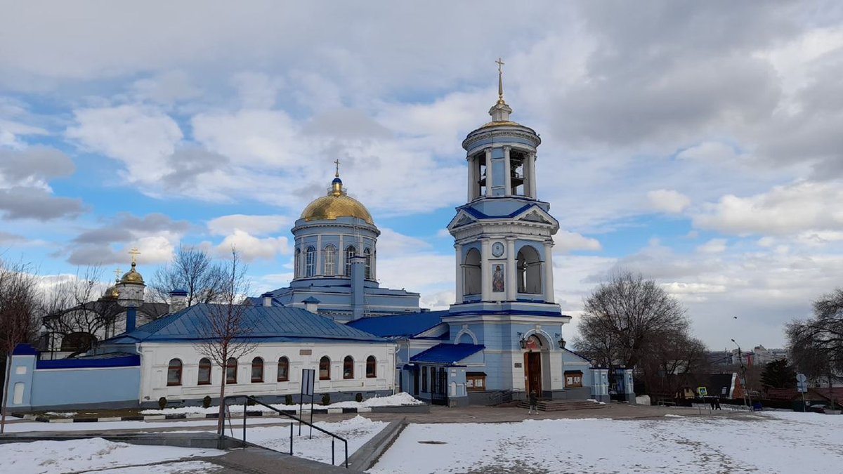 Покровский собор Воронеж зима