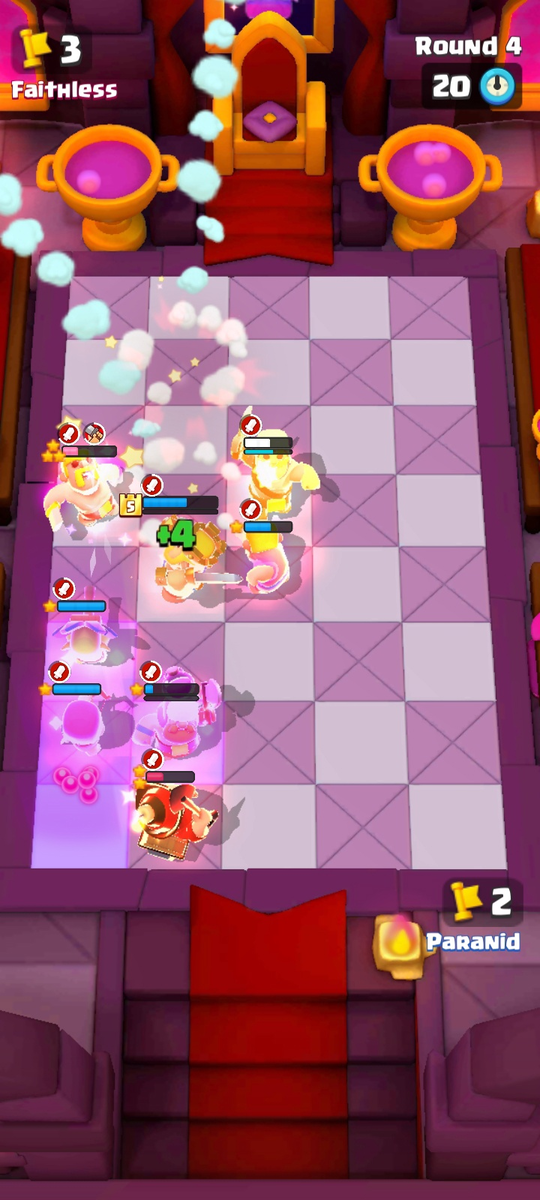 Пример геймплея в Clash Mini
