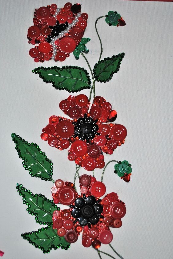 Большая подборка идей . Творим пуговицами. | Я арт квилтер | Дзен