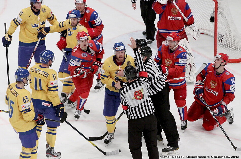 Знаменитый матч со сборной Швеции, закончившийся триумфом отечественного хоккея. 7-3!