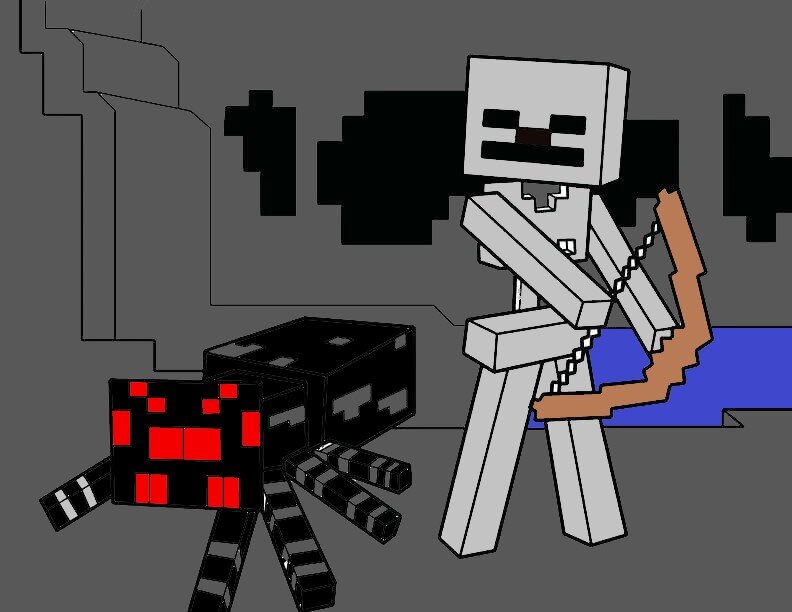 Паук и Скелет