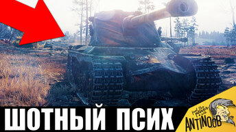 ПСИХ WoT! Остановил турбослив! Шотный против толпы врагов в World of Tanks