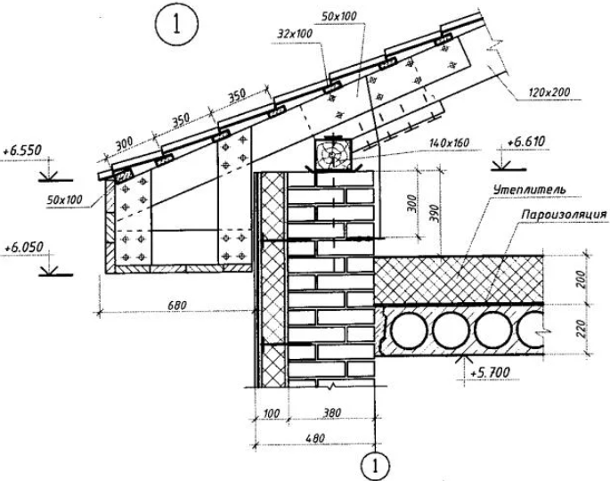 Чертежи скатной кровли dwg