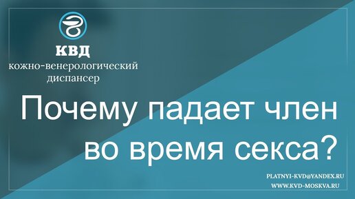 Почему падает член во время секса? | Платный КВД - Венеролог Ленкин | Дзен