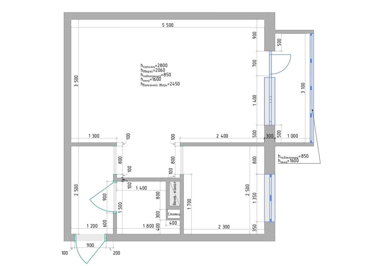 Исходный план