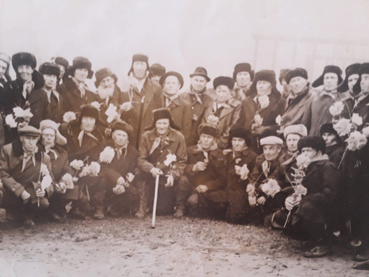 Ветераны войны с. Малахово, 1975 год