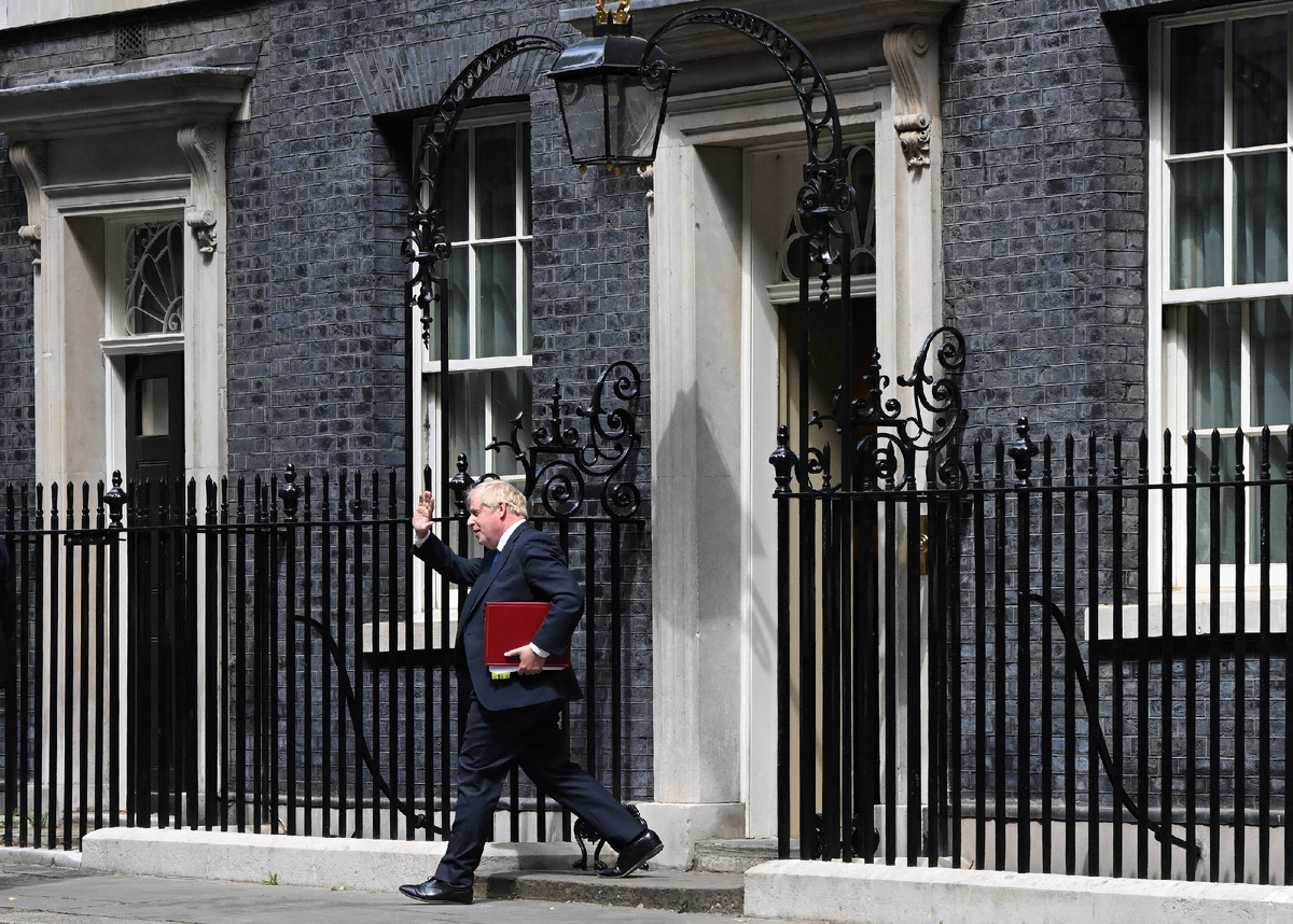 Премьер-министр Великобритании Борис Джонсон, Лондон, 6 июля 2022 (JUSTIN TALLIS / AFP)