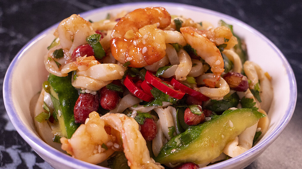 Салат с морепродуктами