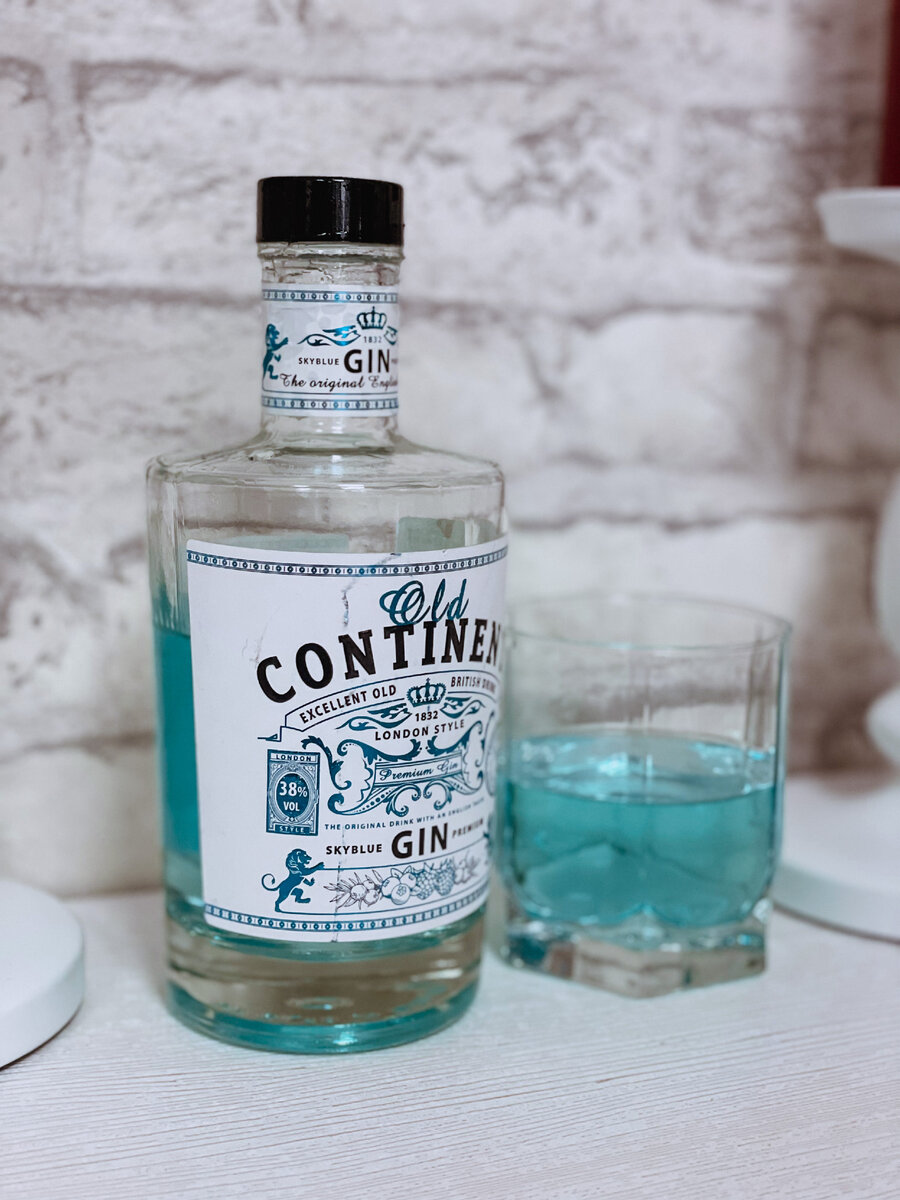  Голубой Gin Old Continent - джин Old Continent
