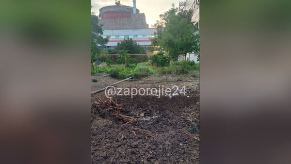 ВСУ обстреляли территорию ЗАЭС снарядами натовского образца. Фото © t.me / zaporojie24