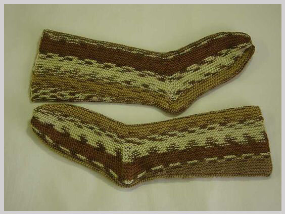 Носки на двух спицах