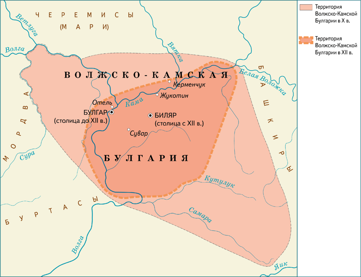 Волжская булгария история. Столица Волжской Булгарии город Булгар на карте. Границы Волжской Булгарии на современной карте. Карта Волжской Булгарии 13 века. Территория Волжской Булгарии на карте.