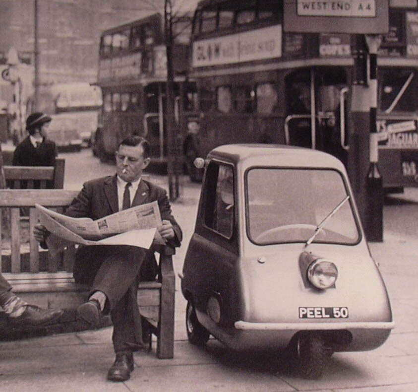 Peel-P50 — первоначальный прототип 1962 года с одним колесом спереди