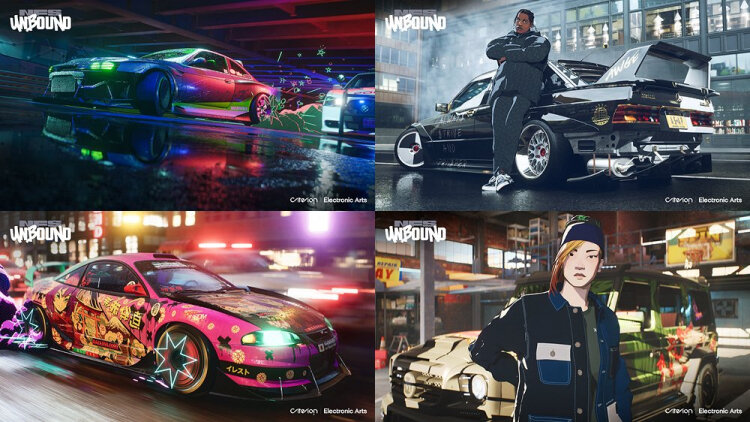  📷    Скриншоты Need for Speed Unbound со страницы на сайте Neowing