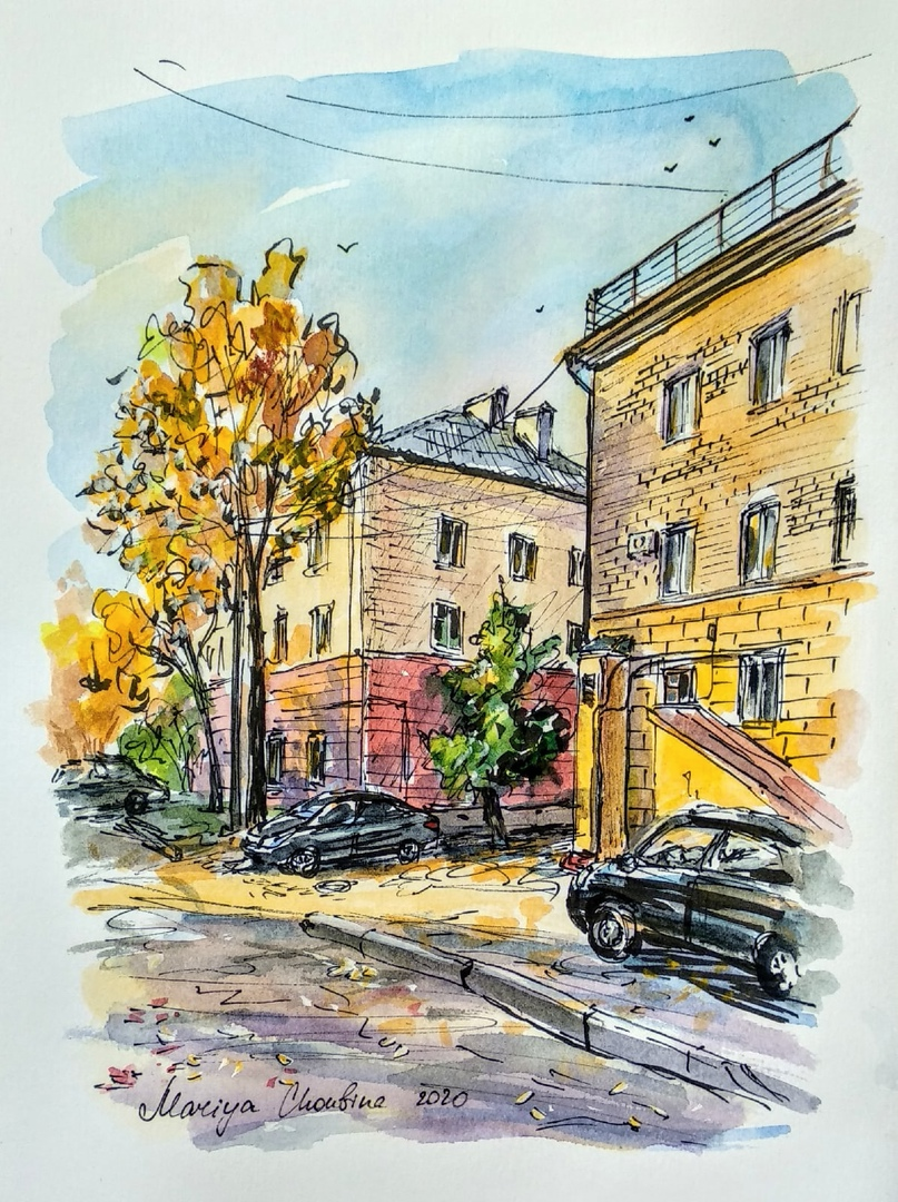 Художник Мария Шубина, акварель